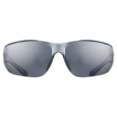 Imagen de uvex sportstyle 204, gafas deportivas unisex, de espejo, comodidad sin presión y sujeción perfecta, black white/silver, one size