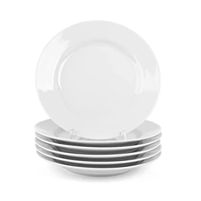 Imagen de Holst Porzellan/Germany BL 021 Plato Llano 20 cm Basic, Blanco, x 2.5 cm, 6 Unidades