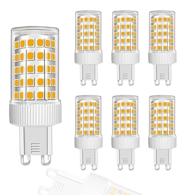 Imagen de ZFQ Bombilla LED G9 de 10 W, blanco cálido, 3000 K, equivalente a halógeno 150 86 LED, 1000 lm, ángulo haz 360, súper brillante, CA 220 V 240 V, sin parpadeo, no regulable, paquete 6