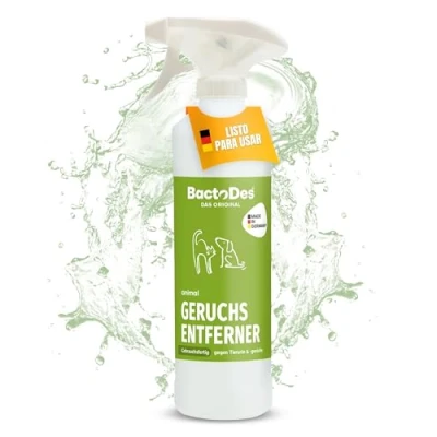 Imagen de BactoDes Eliminador de olores mascotas orina Animal Ready pulverizador 500ml listo para usar al instante y animales Efecto microbiano orgánico