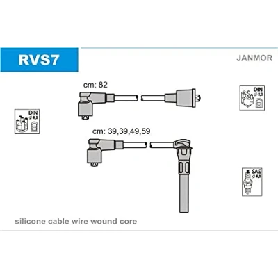 Imagen de JANMOR RVS7 Juego de Cables Encendido ROVER: 400 Berlina