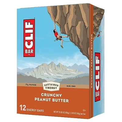 Imagen de Clif Bar Crunchy Peanut Butter Energy Bars, 12 Bars / Box