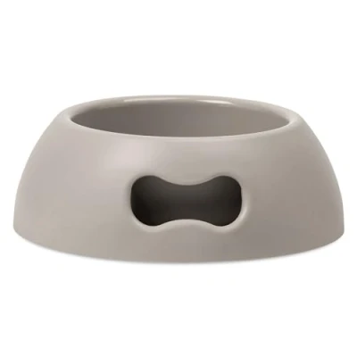 Imagen de United Pets Pappy Comedero para Perros, Eco Friendly,Made in Italy, Gris, M, 1100 ml