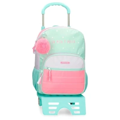 Imagen de Movom La Vita è Bella Mochila Escolar con Carro Verde 30x38x12 cms Poliéster 13,68L
