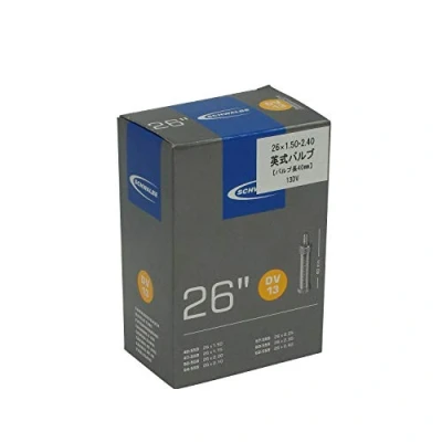 Imagen de SCHWALBE Cámara 26 x 1.50 2.50, válvula Dunlop, 40 mm, Unisex Adulto, Negro, Zoll
