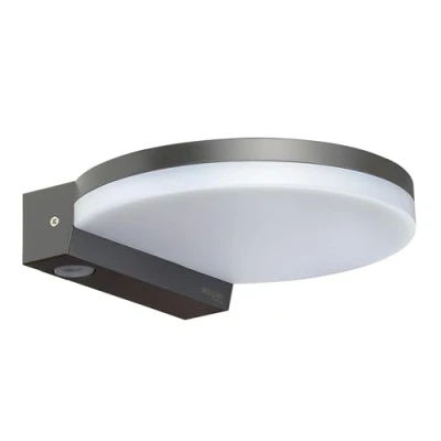 Imagen de Oktaplex Ros LED luz exterior IP65 3000K blanco cálido 1300 lumen 14,6W 230V aplique pared antracita plano