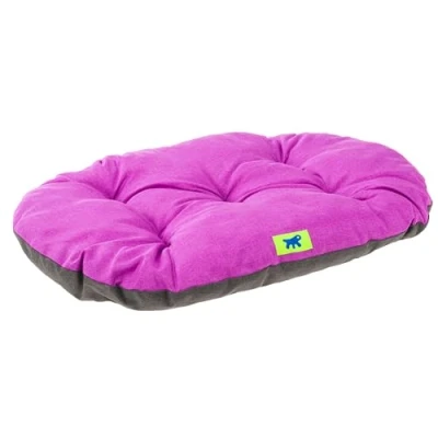 Imagen de Ferplast Cama para Perros y Gatos, Cojín Grandes, Cojin Alfombra casetas Coches Lavable en Algodón con Suave Acolchado, 85 x 55 cm. Viola