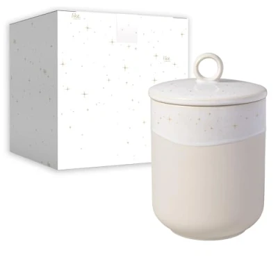 Imagen de Villeroy &amp; Boch like. by Winter Glow, tarro, caja para galletas de Navidad porcelana Premium, 12 x 18,5 cm