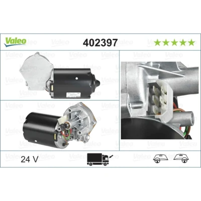 Imagen de VALEO 402397 Motor del Limpiaparabrisas 24 delante para dirección izquierda/derecha