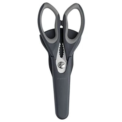 Imagen de Berghoff 1106254 Tijeras de cocina con funda, color negro y acero inox