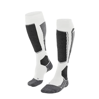 Imagen de FALKE SK2 Intermediate Vegan W KH hilo funcional lyocell calida gruesa 1 par, Calcetines de esquí Mujer, Blanco (Off White 2040), 39 40