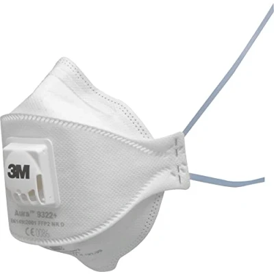 Imagen de 3M™ Aura™ Mascarilla para partículas, FFP2, con válvula, 9322+, 10 máscaras por paquete
