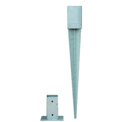 Imagen de NOOR Manguitos de Impacto para Asfalto 7 x cm, Acero Inoxidable, Madera Cuadrada, Soporte Postes con Agujeros Tornillos un Uso fácil