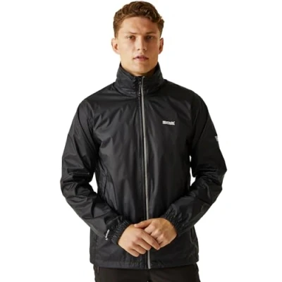 Imagen de Regatta Lyle IV Chubasquero Impermeable Y Transpirable con Forro de Malla Oculta Capucha Cubierta Activa Jackets Waterproof Shell, Hombre, Black, 5XL