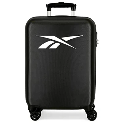 Imagen de Reebok Portland Maleta de Cabina Negro 38x55x20 cms Rígida ABS Cierre combinación Lateral 34L 2 kgs 4 Ruedas Dobles Equipaje Mano