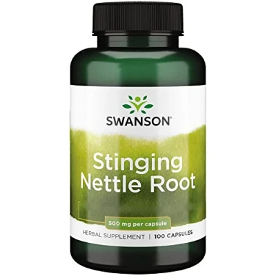 Imagen de Swanson, Stinging Nettle Root (Raíz de Ortiga), 500mg, 100 Cápsulas, Probado en Laboratorio, Sin Soja, Gluten, No GMO