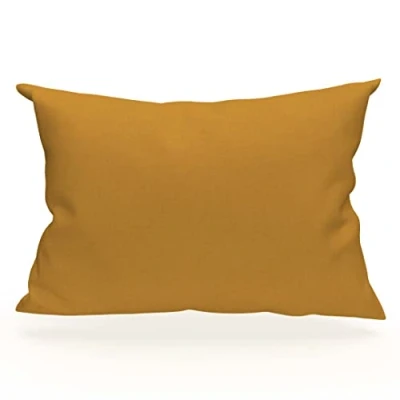 Imagen de Soleil d&#039;ocre Funda de almohada algodón 57 hilos, Amarillo (Mostaza), 50 x 70 cm