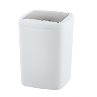 Imagen de Wenko Cubo con tapa abatible Barcelona Blanco 8.5 l de cosmética, absolutamente irrompible