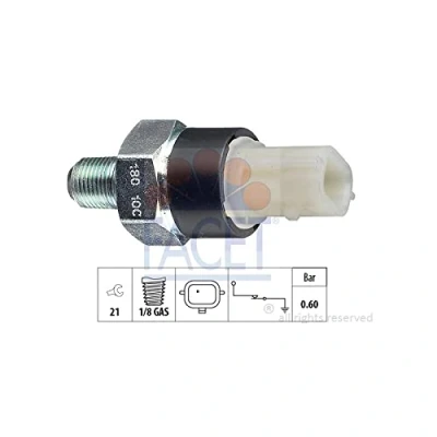 Imagen de FACET 7.0180 Sensor de Presión Aceite 1/8 GAS 1 Made in Italy OE Equivalent RENAULT: CLIO 3, Kadjar, Megane 4, DACIA: LOGAN 2, NISSAN: X Trail