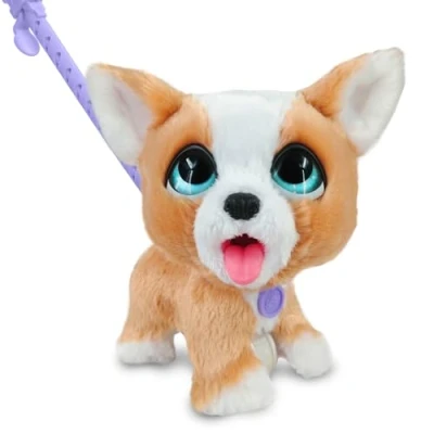 Imagen de Just Play Mascota de Peluche Que Camina, furReal Poop a Lots Corgi Interactive Toy, 20 cm, con 14 Piezas; Juguetes para niños Partir 4 años