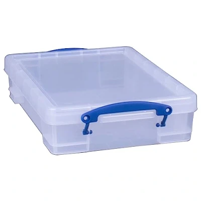 Imagen de Really Useful UB4LC Caja para material de oficina, transparente, 4L