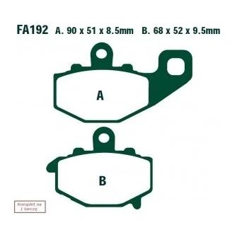 Imagen de EBC Brakes FA192 Juego de pastillas freno