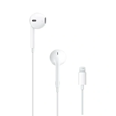 Imagen de Apple EarPods, Conexión Lightning, Auriculares de botón, Cable, Micrófono, Blanco