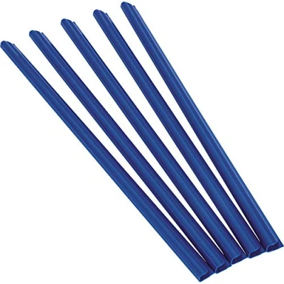 Imagen de Fellowes 5383201 50 lomeras para encuadernación manual, 6 mm, color azul