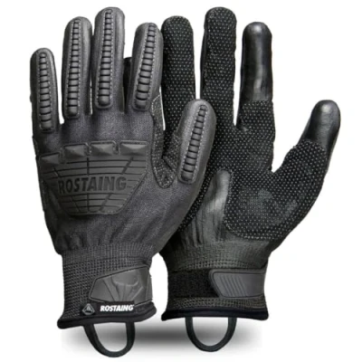 Imagen de ROSTAING guantes tácticos OPSB+ Par de intervención reforzados Ideal para actividades Airsoft, Paintball y Caza Compatible con pantallas táctiles, anticorte protección contra