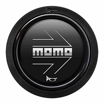 Imagen de Momo SPHOARWBLKCHF Pulsador Arrow Logo.Matt Blk . Chr.2C F