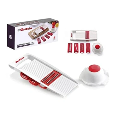 Imagen de Quttin S2201763 Mandolina Rallador, Acero Inoxidable, Multicolor