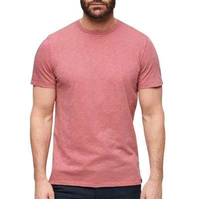 Imagen de Superdry CREW NECK SLUB Camiseta básica, Hombre, Talla: XXL, Mesa rose pink