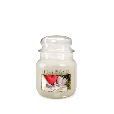 Imagen de Price&#039;s Vela en tarro mediano Winter Kisses Dulce, deliciosa, fragancia de calidad Aroma larga duración Hasta 90 horas tiempo combustión