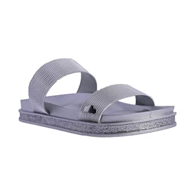 Imagen de Don Algodon CORFÚ Sandalias planas, Mujer, Talla: 39, Silvercoloured Zapatos