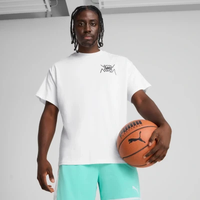 Imagen de Puma JAWS CORE Camiseta estampada, Hombre, Talla: 3XL, White