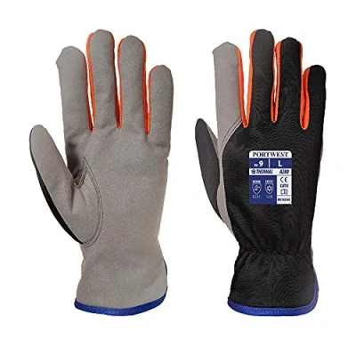 Imagen de Portwest Guante Wintershield, Tamaño: L, Color: Negro/Naranja, A280K1RL