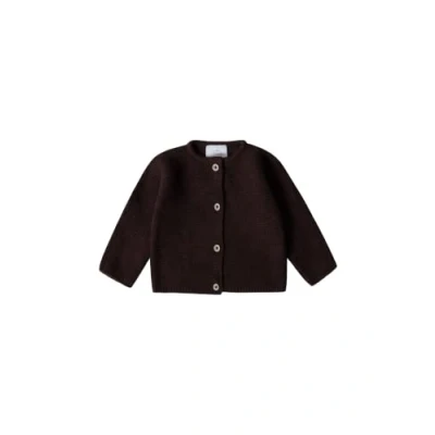 Imagen de Stellou &amp; friends Chaqueta de punto 100% algodón, marrón oscuro, 86 cm 92