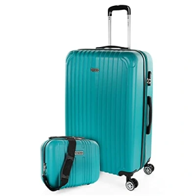 Imagen de Itaca Sevron SET Maleta de cabina, Talla: One Size, Verde menta