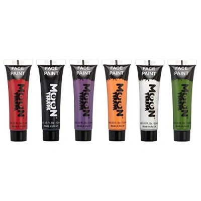 Imagen de Moon Terror Pintura facial de Halloween corporal Maquillaje SFX, efectos especiales 12ml Juego 6