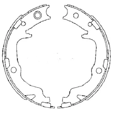 Imagen de TEXTAR 91073400 Zapatas de freno mano sin palanca MITSUBISHI: Lancer 8 Limousine, ASX SUV