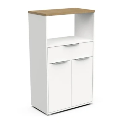 Imagen de Demeyere Muebles de microondas, Blanco y Roble