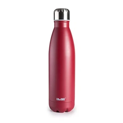Imagen de IBILI Botella termo Doble pared granada 500 ml, Acero Inoxidable 18/10, pared, Reutilizable