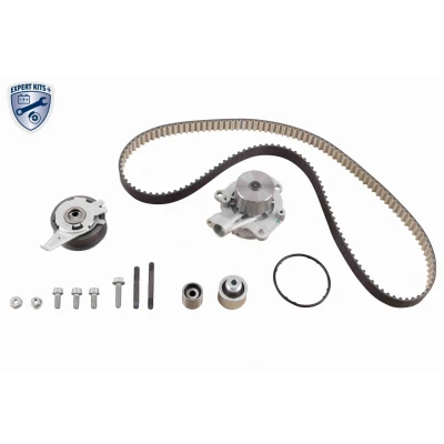 Imagen de VAICO V10 50113 BEK bomba de agua + Kit Distribucion sin cable, con tornillos, tuerca, conectable 145 VOLKSWAGEN: Golf 7