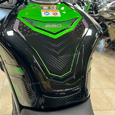 Imagen de Adhesivos 3D resinados Protección Tanque compatibles con Kawasaki Versys 650 2022 (protección del tanque)