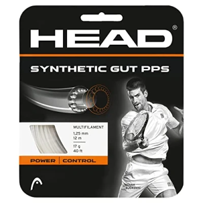 Imagen de Head Synthetic Gut PPS Cordajes de Raquetas Tenis, Unisex Adulto, Blanco, 15L