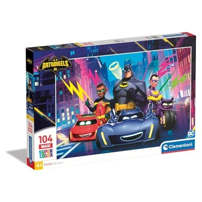 Imagen de Clementoni Batwheels Supercolor Puzzle Infantil De 104 Piezas, para Niños 4 6 Años, Desarrolla La Concentraciòn Mentàl Y Logica, 25761, Multicolor