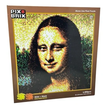 Imagen de Pix brix pixel art mosaico mona lisa 6400 piezas