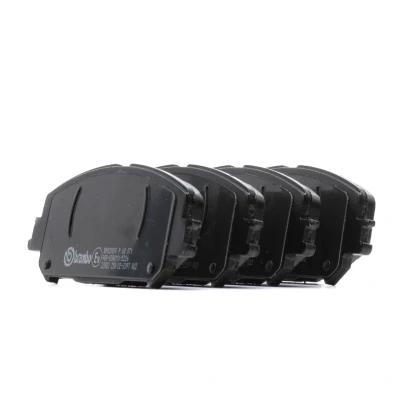 Imagen de BREMBO P 68 071 Juego de pastillas freno excl. contacto avisador desgaste con tornillos pinza freno, Chapa antichirridos sin accesorios