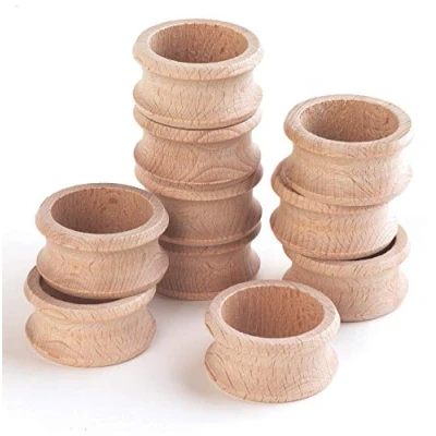 Imagen de TickiT 73905 Wooden Napkin Rings Pack of 10