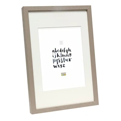 Imagen de Deknudt Frames Fotos Basic, moldura Alta Topo de Madera con pptt Control=Formato del Marco, marrón, 24 x 30 cm